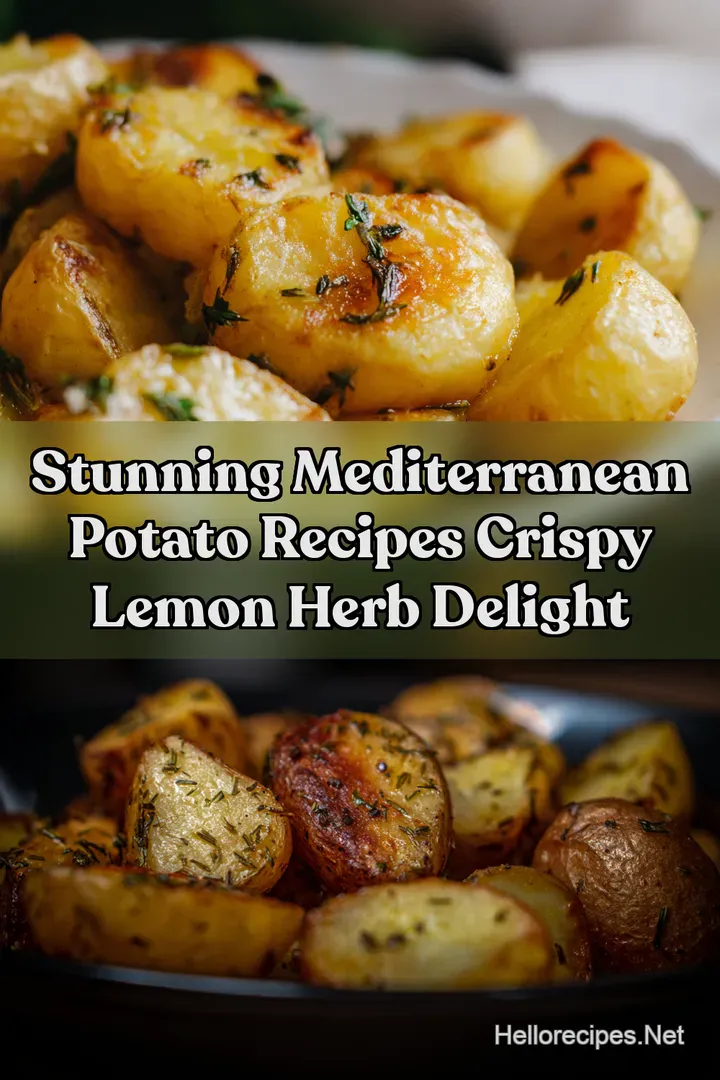 Stunning Mediterranean Potato Recipes Crispy Lemon Herb Delight