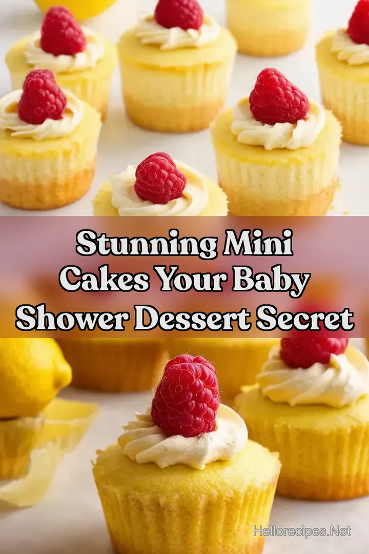 Stunning Mini Cakes Your Baby Shower Dessert Secret