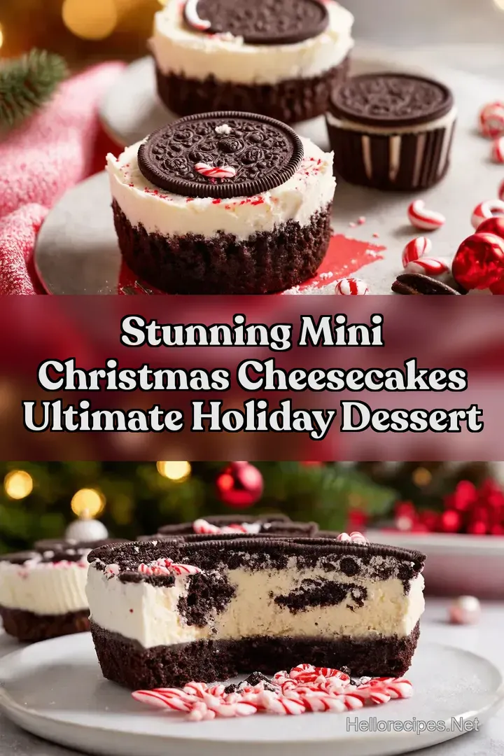 Stunning Mini Christmas Cheesecakes Ultimate Holiday Dessert