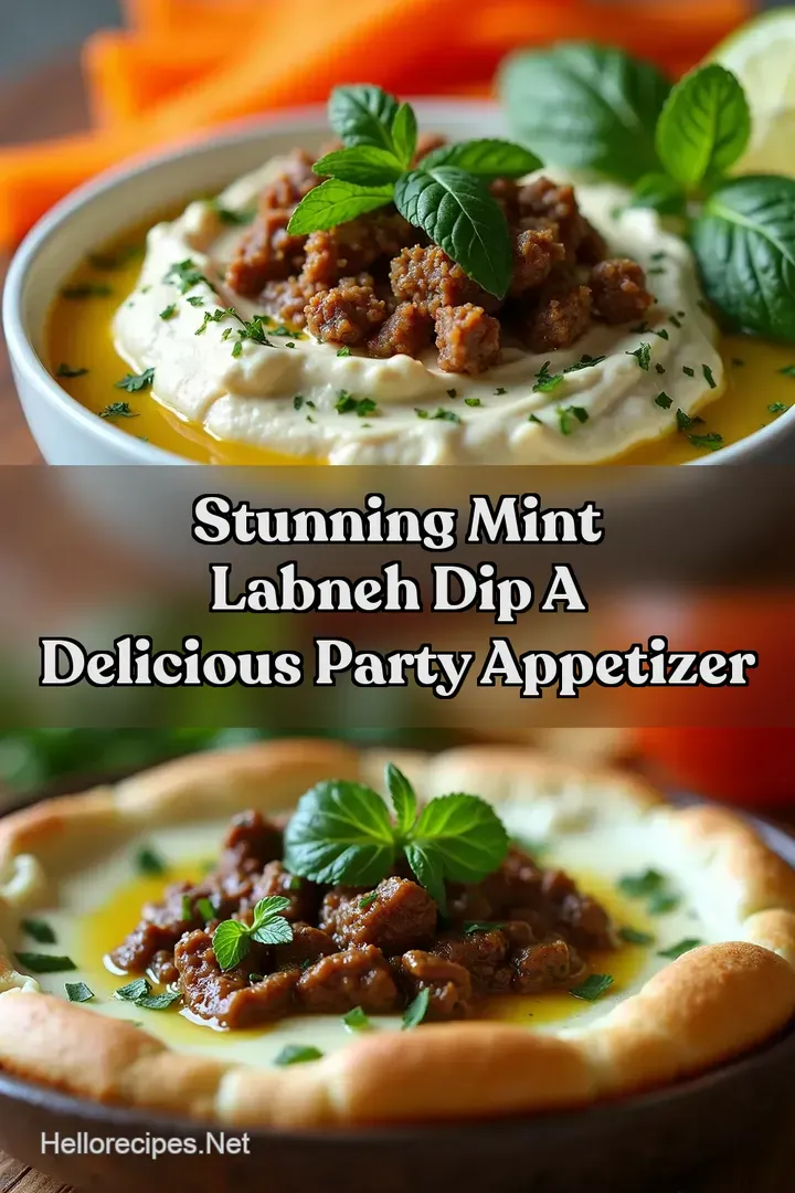 Stunning Mint Labneh Dip A Delicious Party Appetizer