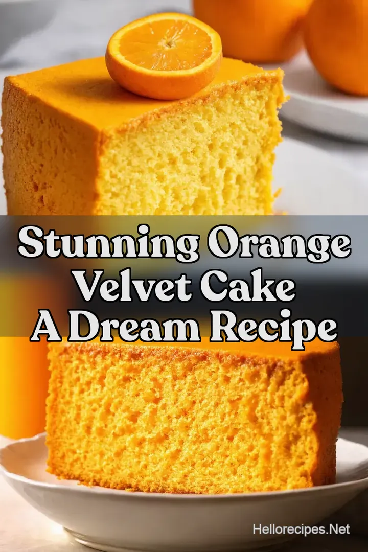 Stunning Orange Velvet Cake A Dream Recipe