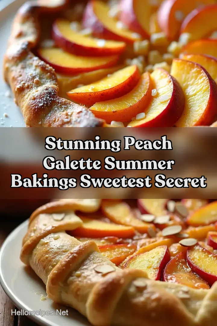 Stunning Peach Galette Summer Bakings Sweetest Secret