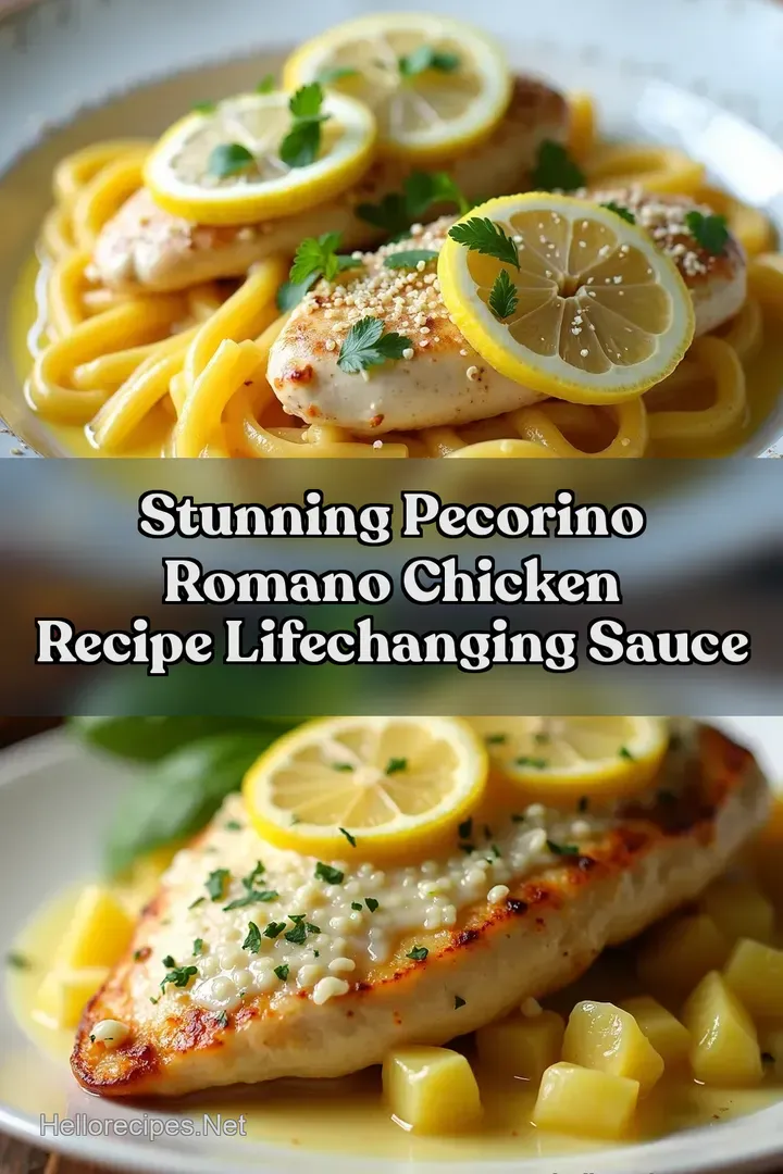 Stunning Pecorino Romano Chicken Recipe LifeChanging Sauce