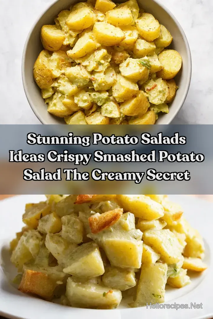 Stunning Potato Salads Ideas Crispy Smashed Potato Salad The Creamy Secret