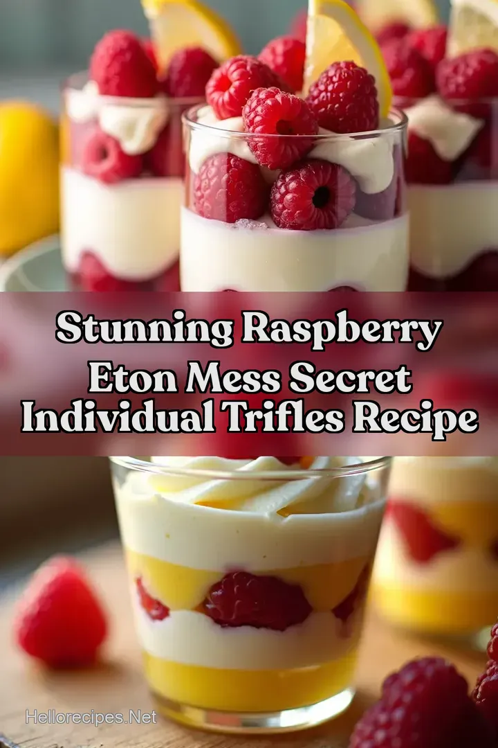 Stunning Raspberry Eton Mess Secret Individual Trifles Recipe