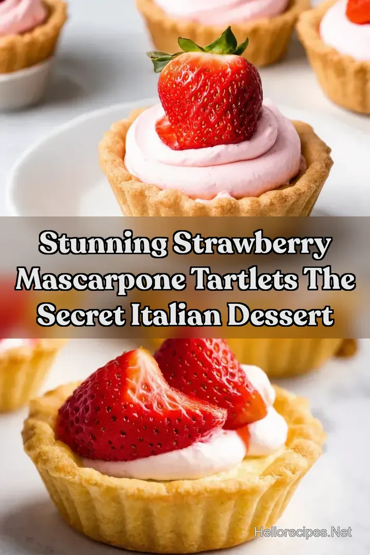 Stunning Strawberry Mascarpone Tartlets The Secret Italian Dessert