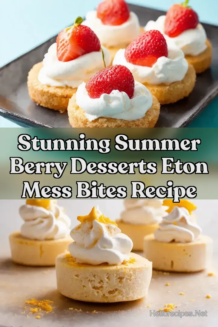 Stunning Summer Berry Desserts Eton Mess Bites Recipe