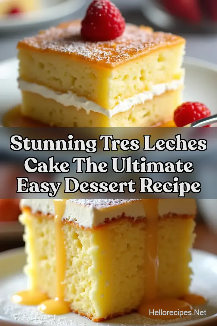 Stunning Tres Leches Cake The Ultimate Easy Dessert Recipe