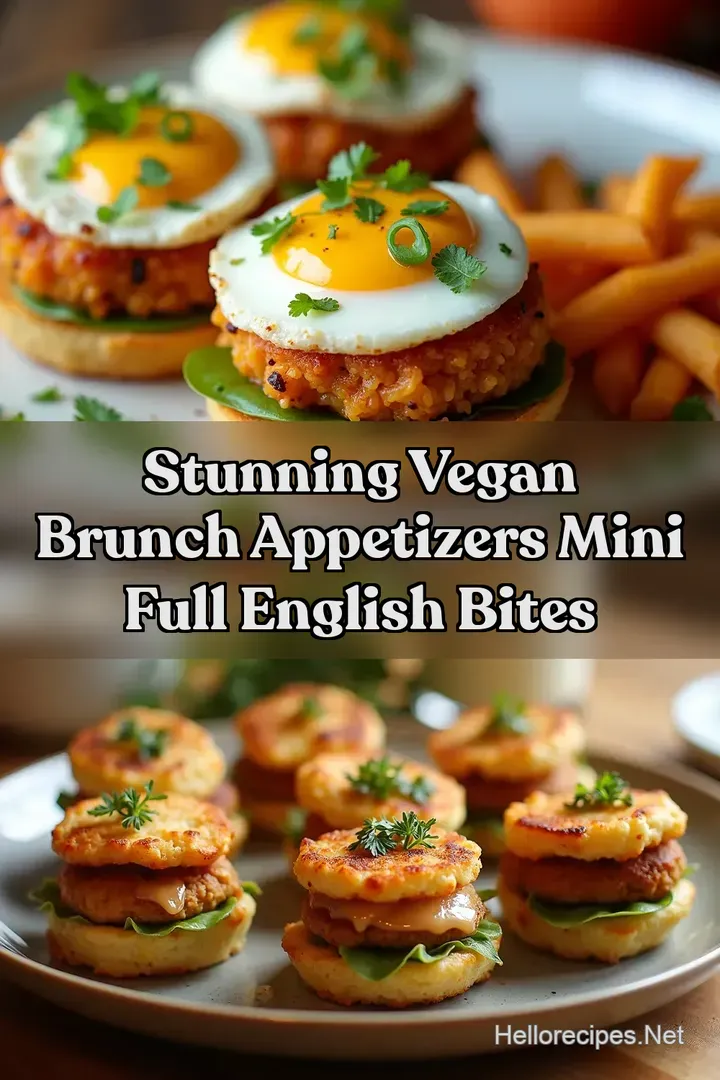 Stunning Vegan Brunch Appetizers Mini Full English Bites