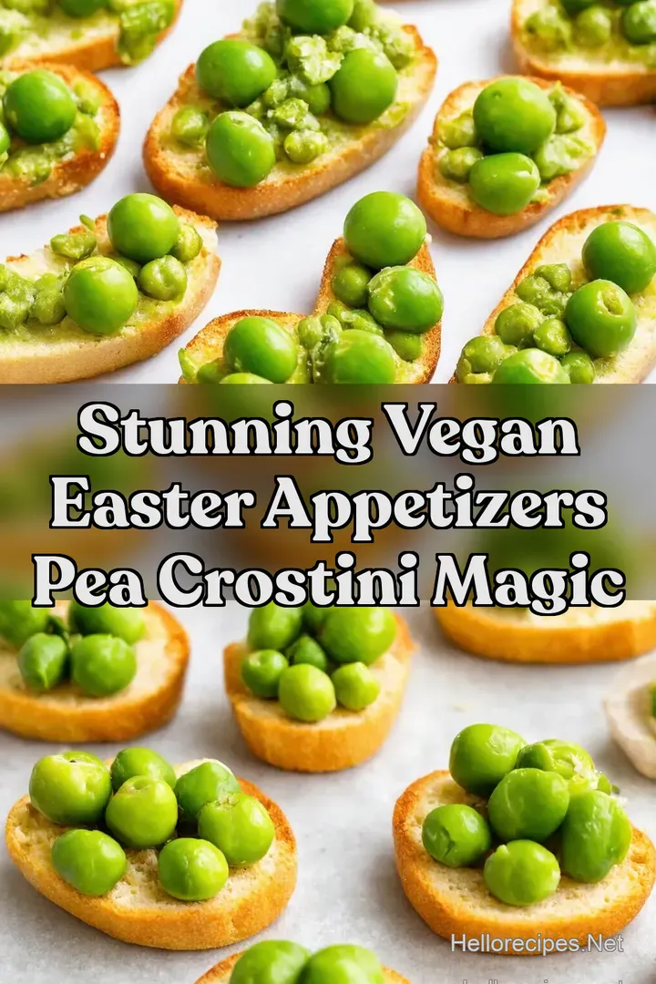 Stunning Vegan Easter Appetizers Pea Crostini Magic
