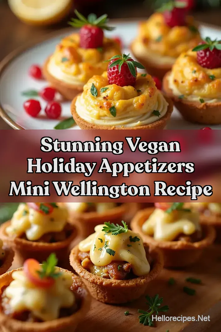 Stunning Vegan Holiday Appetizers Mini Wellington Recipe