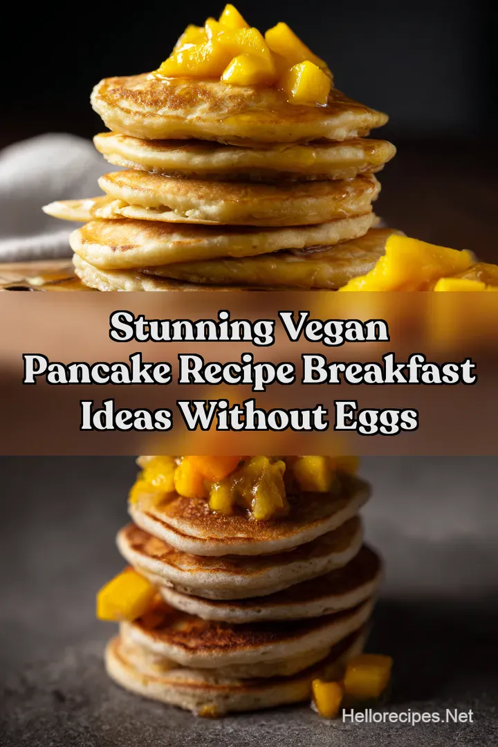 Stunning Vegan Pancake Recipe Breakfast Ideas Without Eggs : PIN FOR LATER Stunning Vegan Pancake Recipe Breakfast Ideas Without Eggs