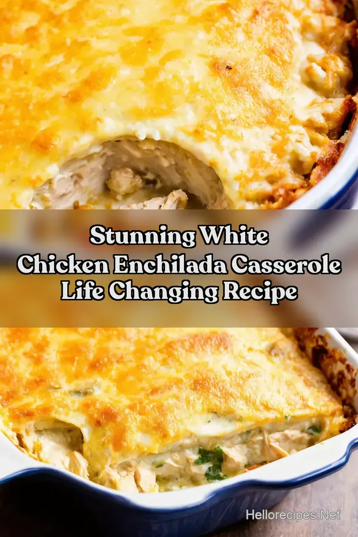 Stunning White Chicken Enchilada Casserole Life Changing Recipe