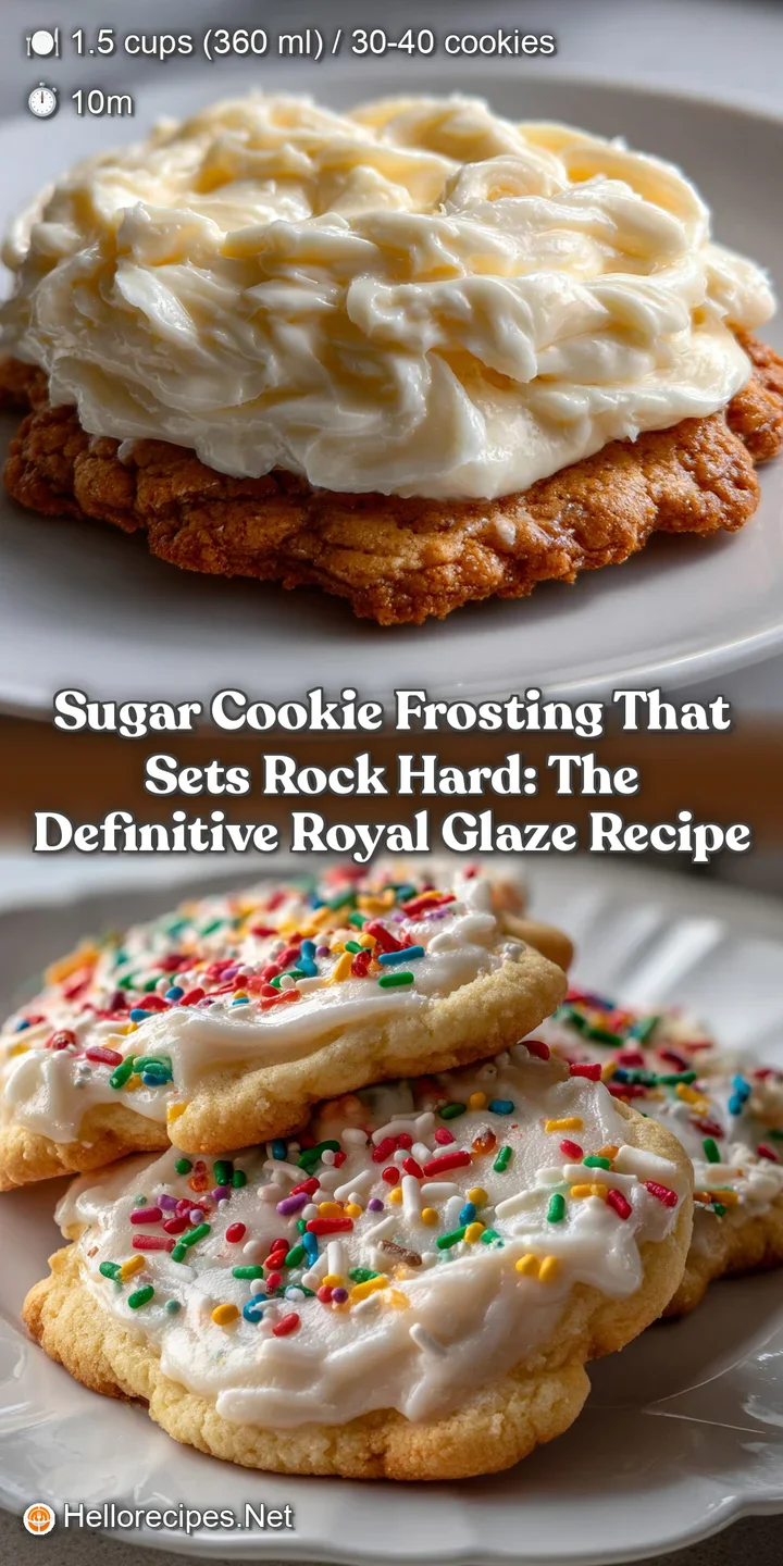 Sugar Cookie Frosting That Sets Rock Hard: The Definitive Royal Glaze Recipe