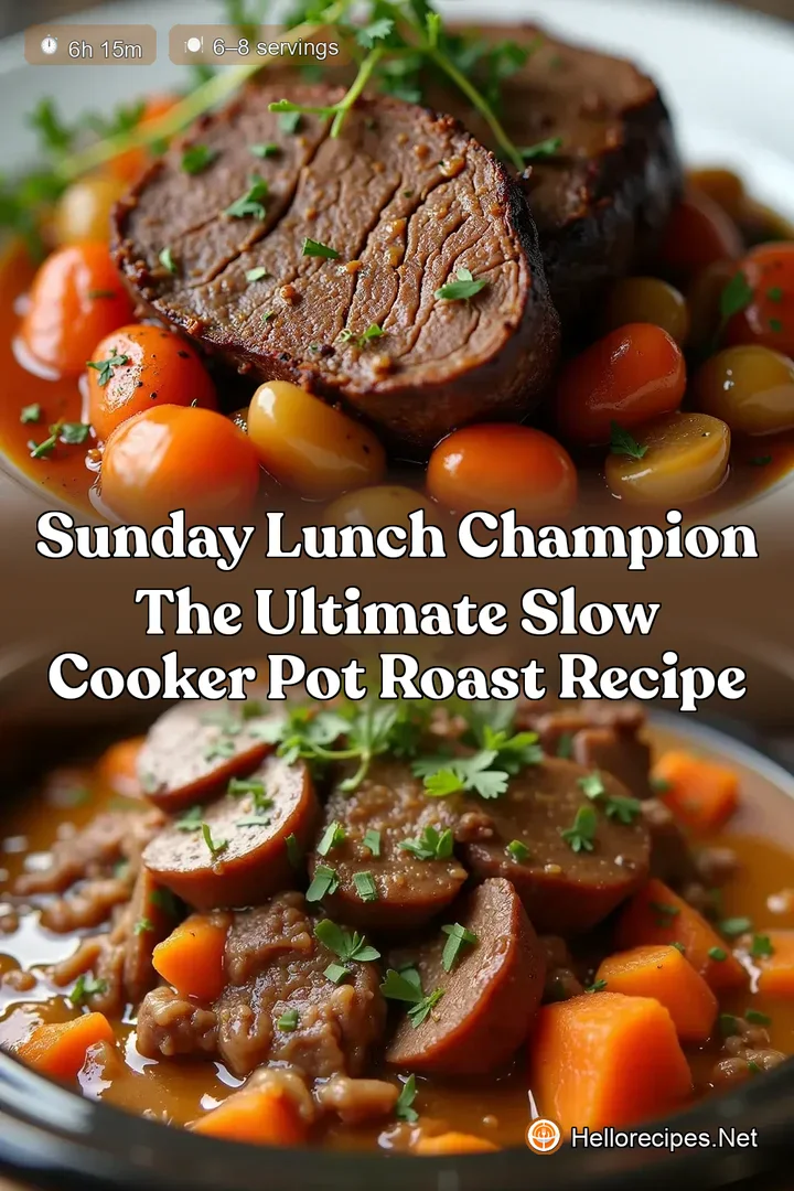 Sunday Lunch Champion The Ultimate Slow Cooker Pot Roast Recipe