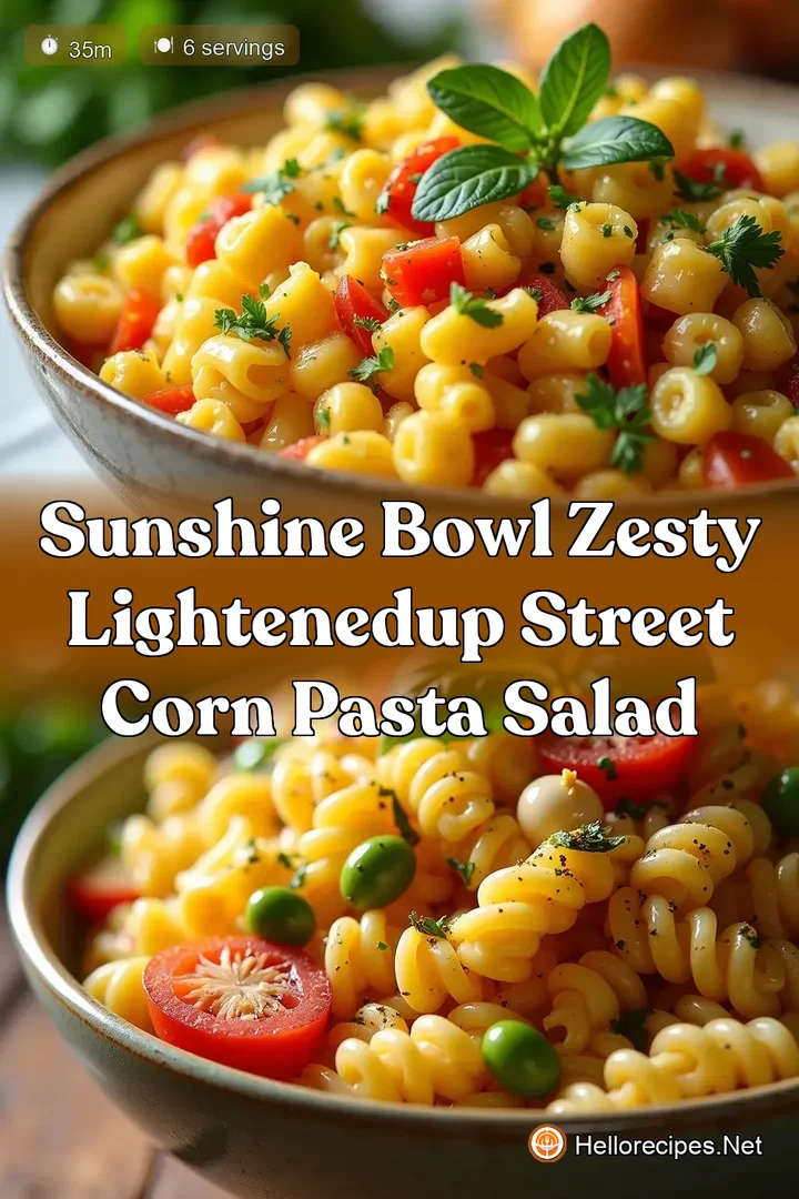 Sunshine Bowl Zesty LightenedUp Street Corn Pasta Salad