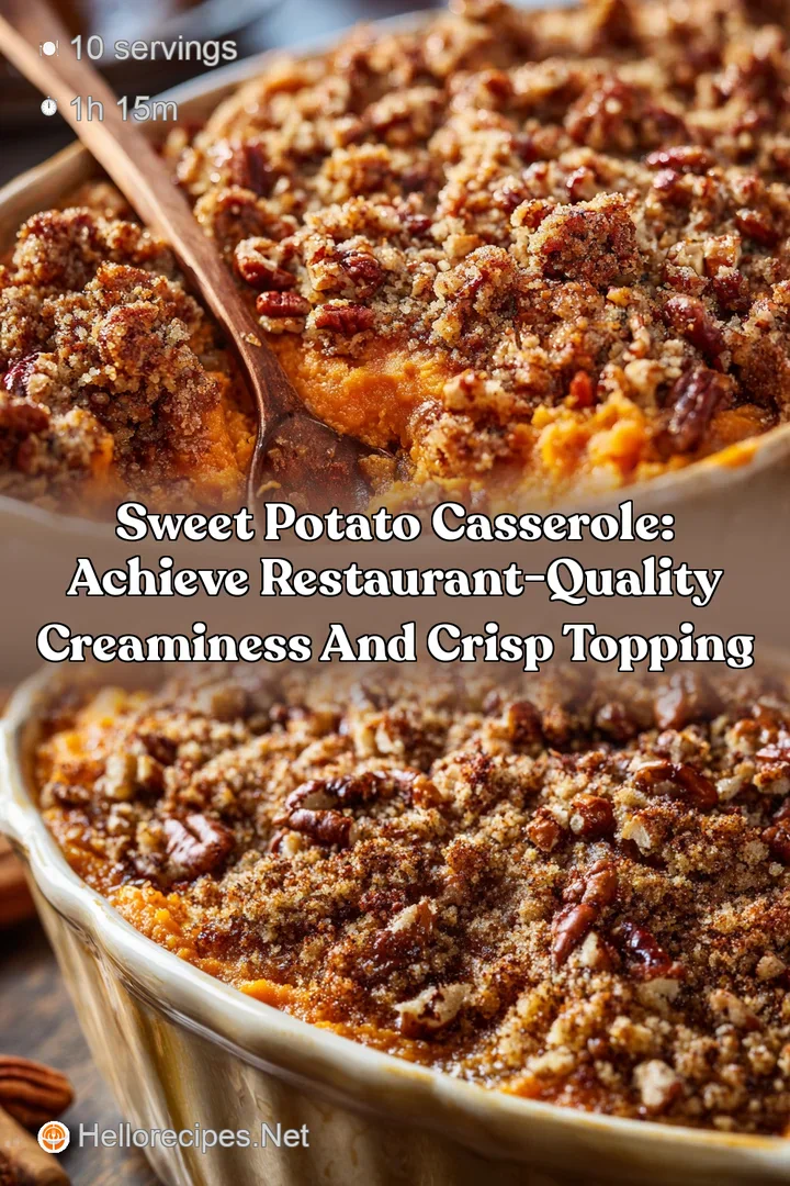 Sweet Potato Casserole: Achieve Restaurant-Quality Creaminess and Crisp Topping