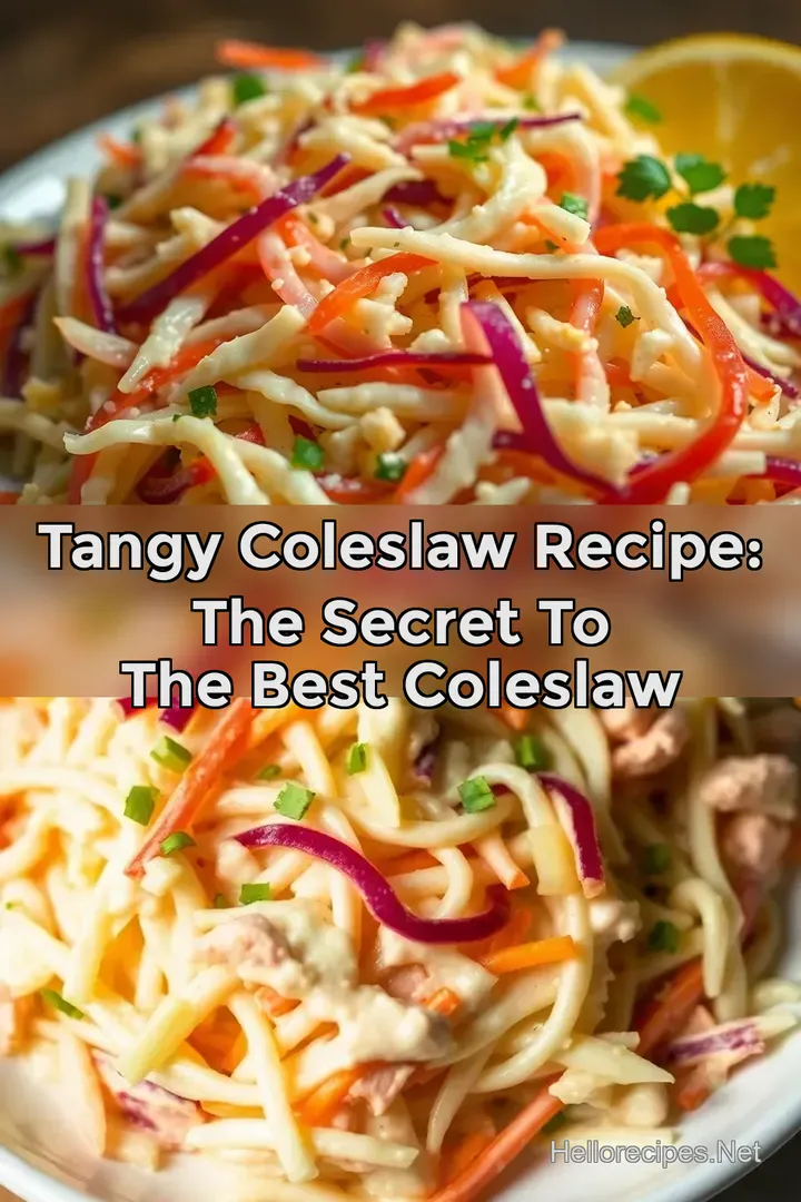 Tangy Coleslaw Recipe: The Secret to the Best Coleslaw