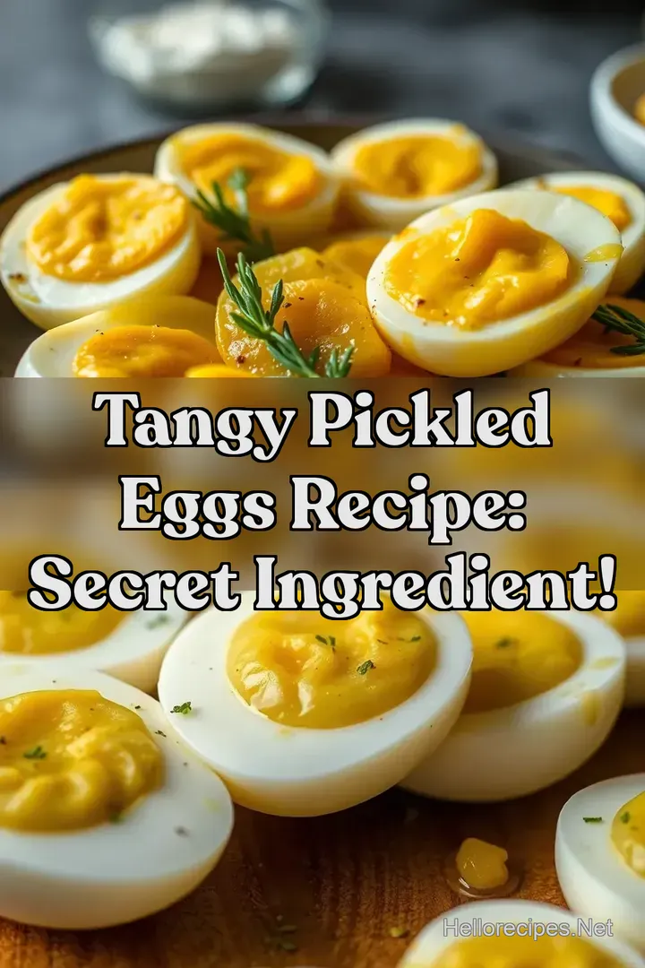 Tangy Pickled Eggs Recipe: Secret Ingredient!