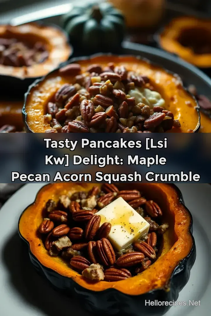 Tasty Pancakes [LSI kw] Delight: Maple Pecan Acorn Squash Crumble