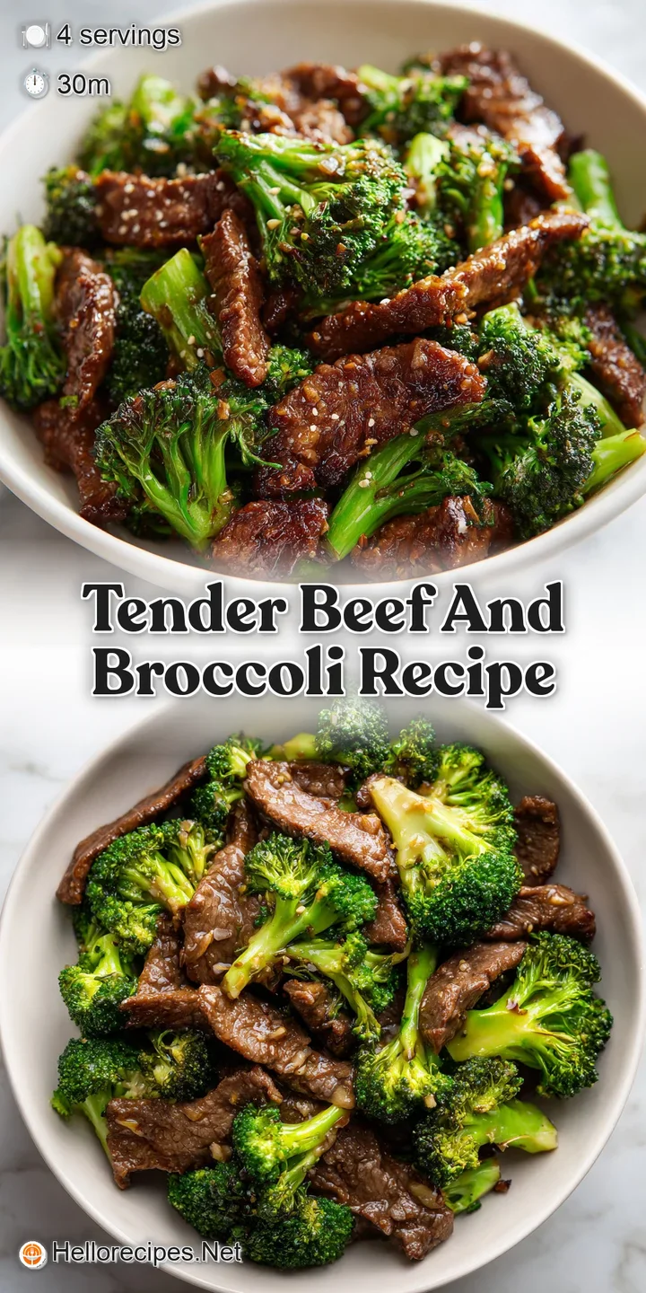 Close-up of tender beef and bright green broccoli coated in a thick, savory sauce, hinting at a delicious, quick meal.
