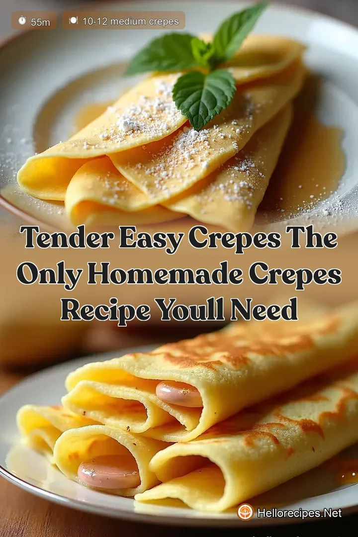 Tender Easy Crepes The Only Homemade Crepes Recipe Youll Need