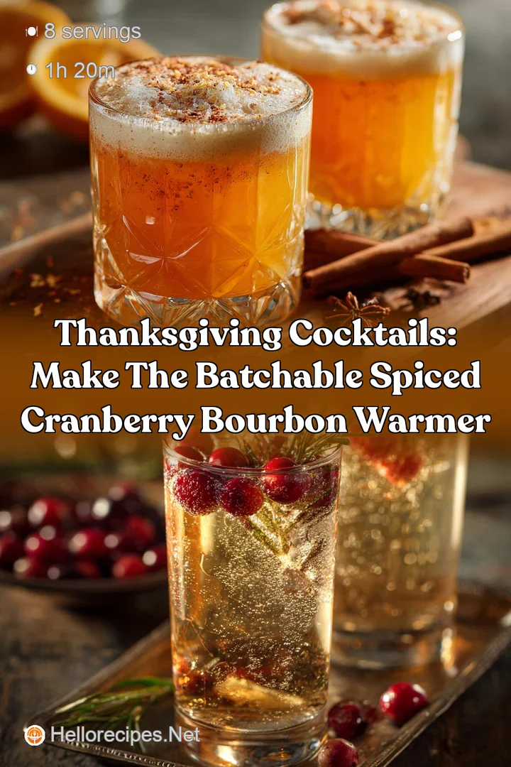 Thanksgiving Cocktails: Make the Batchable Spiced Cranberry Bourbon Warmer