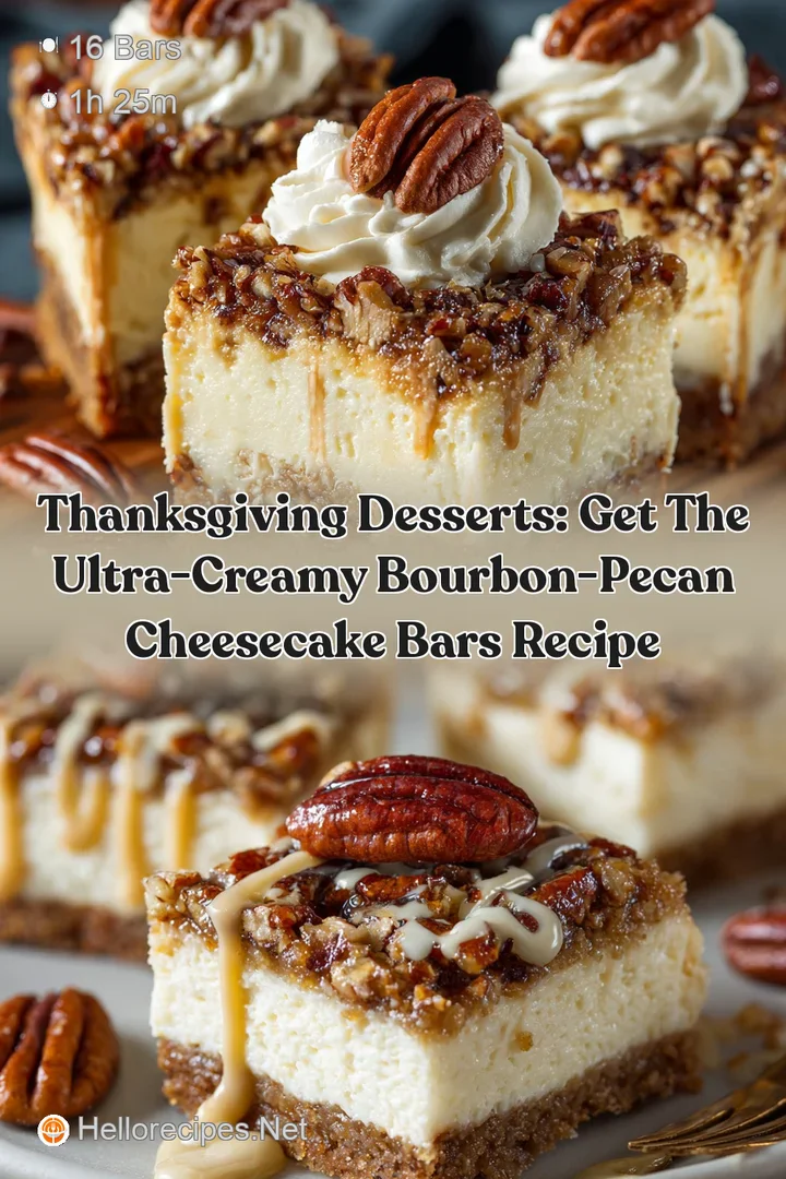 Thanksgiving Desserts: Get the Ultra-Creamy Bourbon-Pecan Cheesecake Bars Recipe