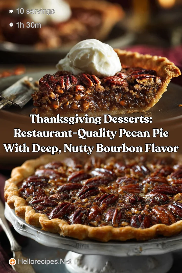 Thanksgiving Desserts: Restaurant-Quality Pecan Pie with Deep Nutty Bourbon Flavor