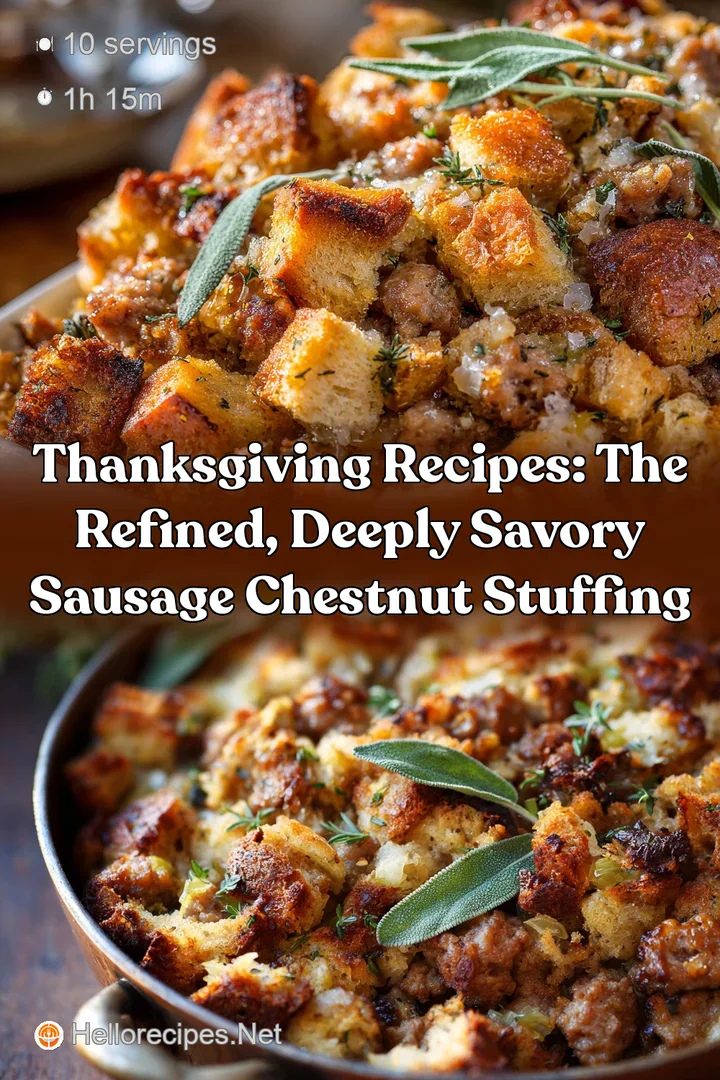 Thanksgiving Recipes: The Refined Deeply Savory Sausage Chestnut Stuffing