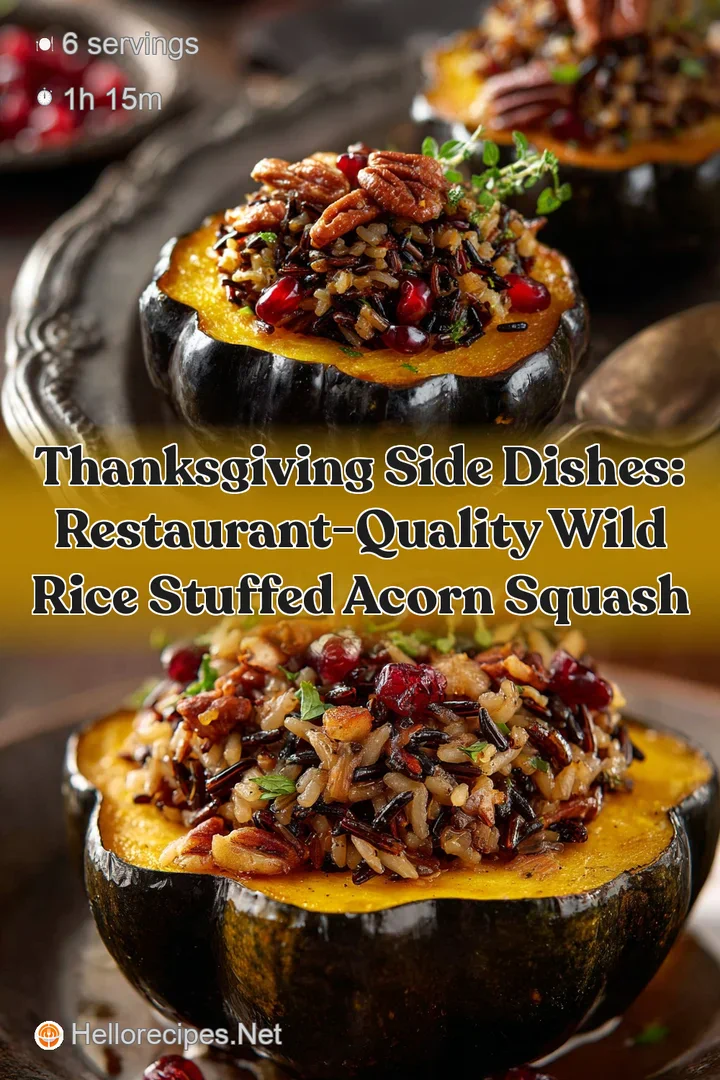 Thanksgiving Side Dishes: Restaurant-Quality Wild Rice Stuffed Acorn Squash