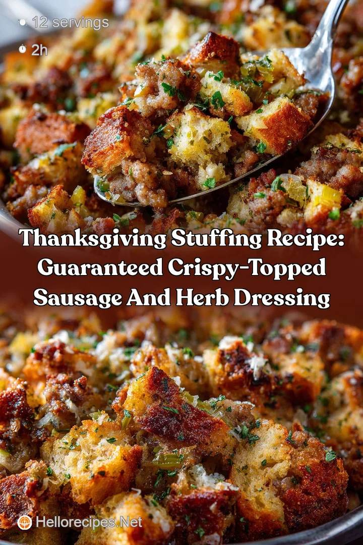 Thanksgiving Stuffing Recipe: Guaranteed Crispy-Topped Sausage and Herb Dressing