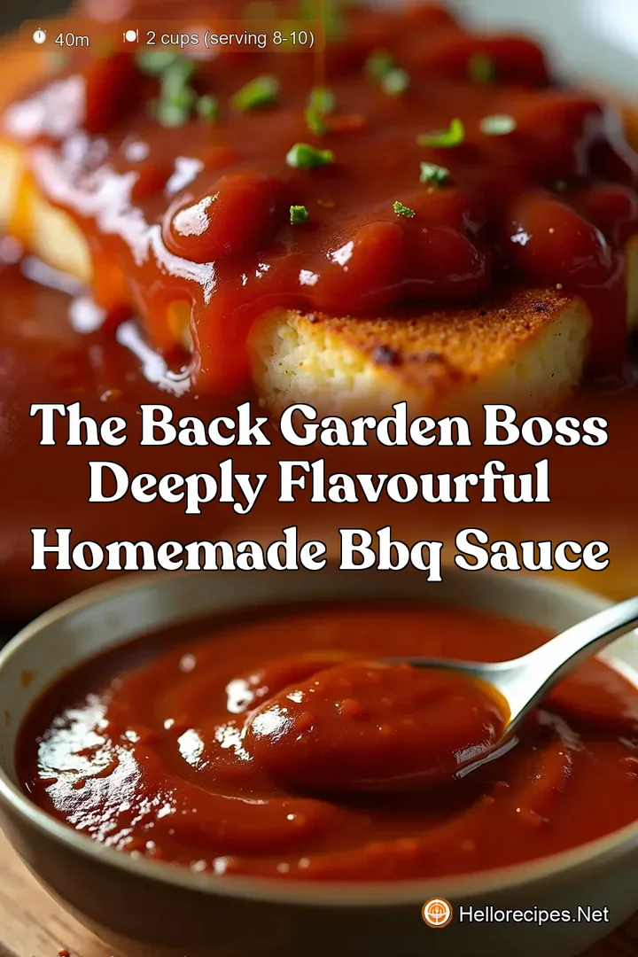 The Back Garden Boss Deeply Flavourful Homemade BBQ Sauce