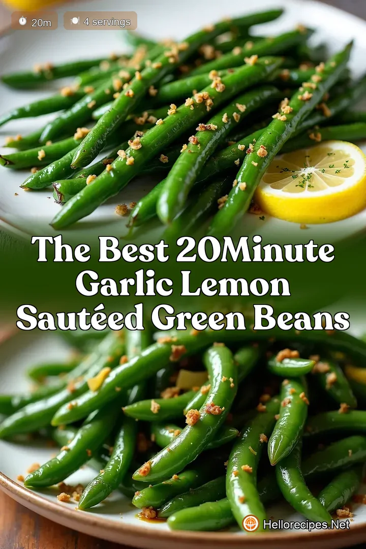 The Best 20Minute Garlic Lemon Saut&eacute;ed Green Beans