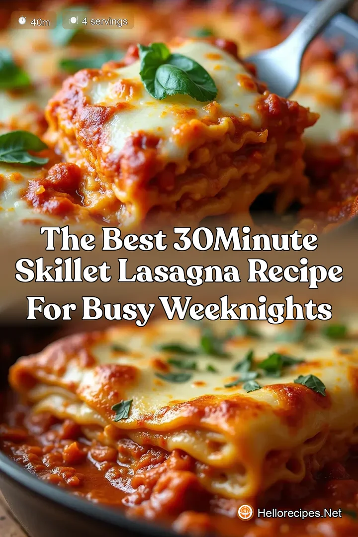 The Best 30Minute Skillet Lasagna Recipe for Busy Weeknights
