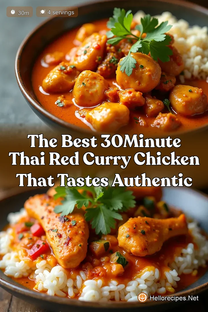 The Best 30Minute Thai Red Curry Chicken That Tastes Authentic