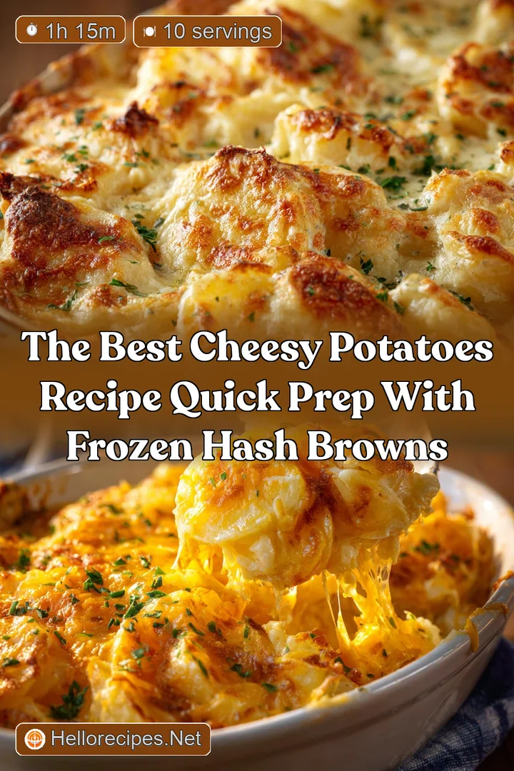 The Best Cheesy Potatoes Recipe Quick Prep with Frozen Hash Browns