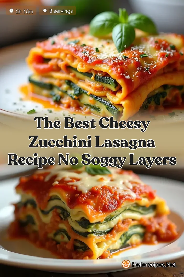 The Best Cheesy Zucchini Lasagna Recipe No Soggy Layers