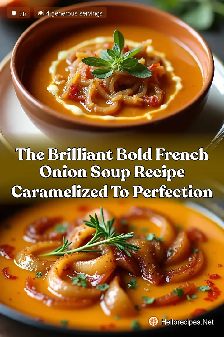 The Brilliant Bold French Onion Soup Recipe Caramelized to Perfection
