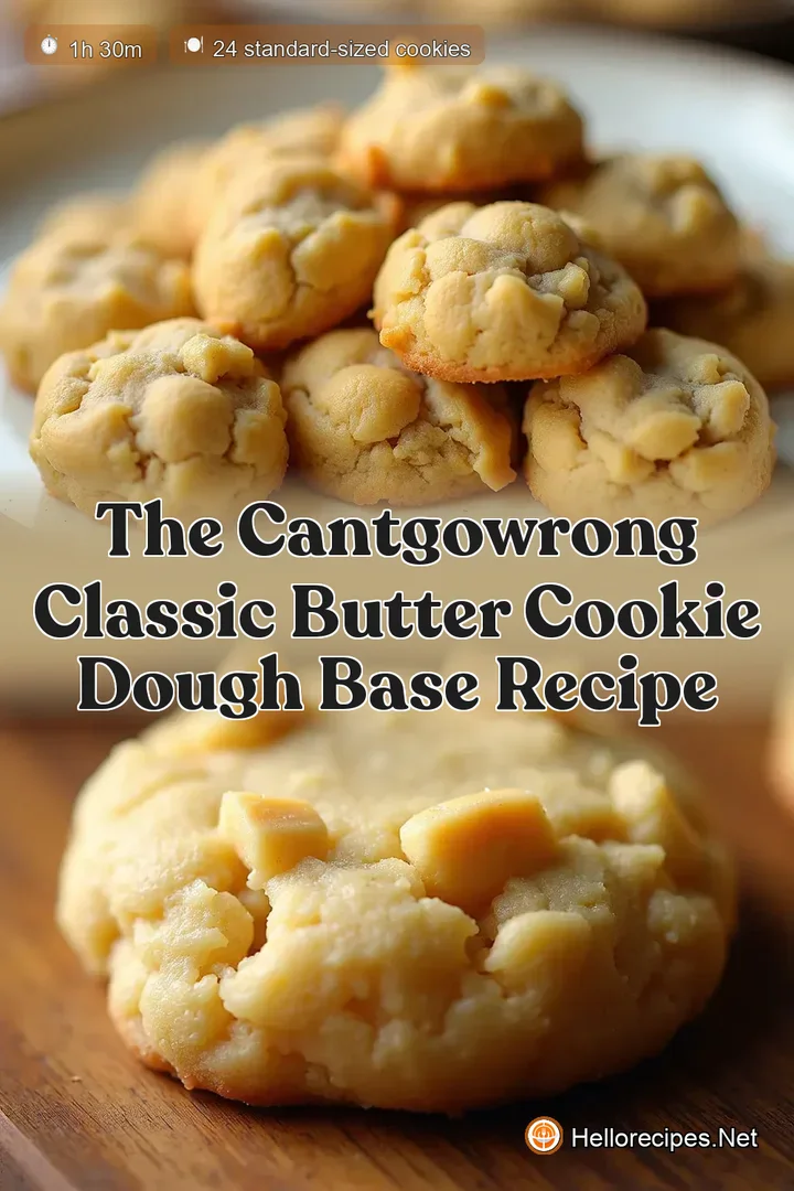 The CantGoWrong Classic Butter Cookie Dough Base Recipe