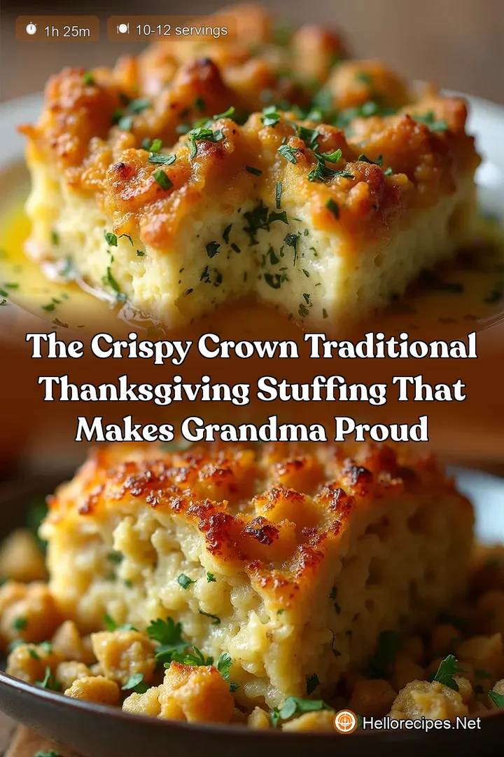 The Crispy Crown Traditional Thanksgiving Stuffing That Makes Grandma Proud