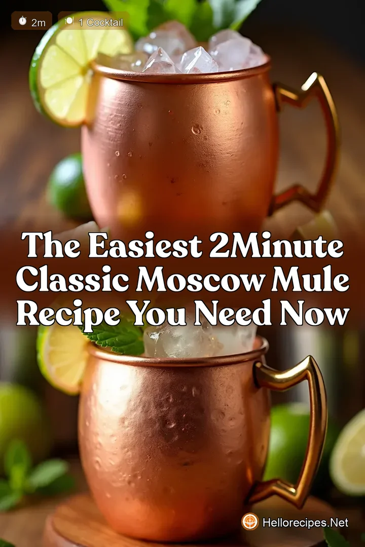 The Easiest 2Minute Classic Moscow Mule Recipe You Need Now