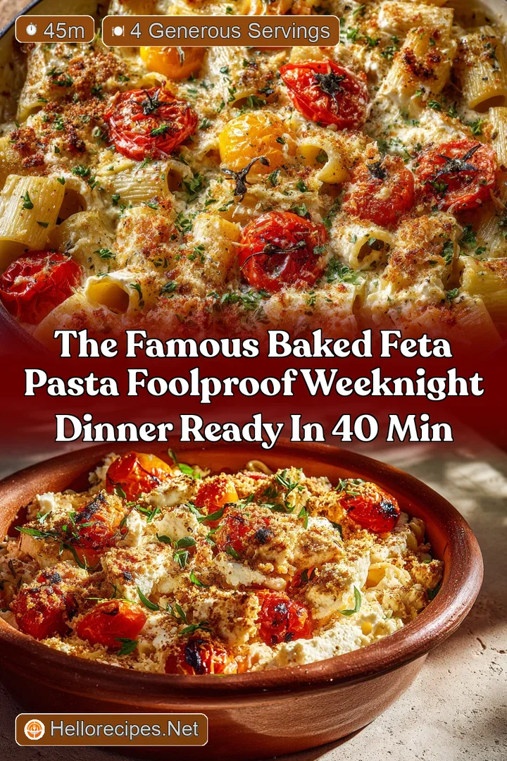 The Famous Baked Feta Pasta Foolproof Weeknight Dinner Ready in 40 Min