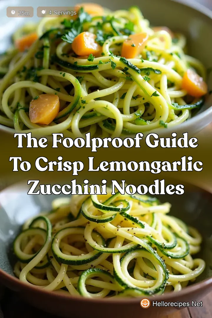 The Foolproof Guide to Crisp LemonGarlic Zucchini Noodles