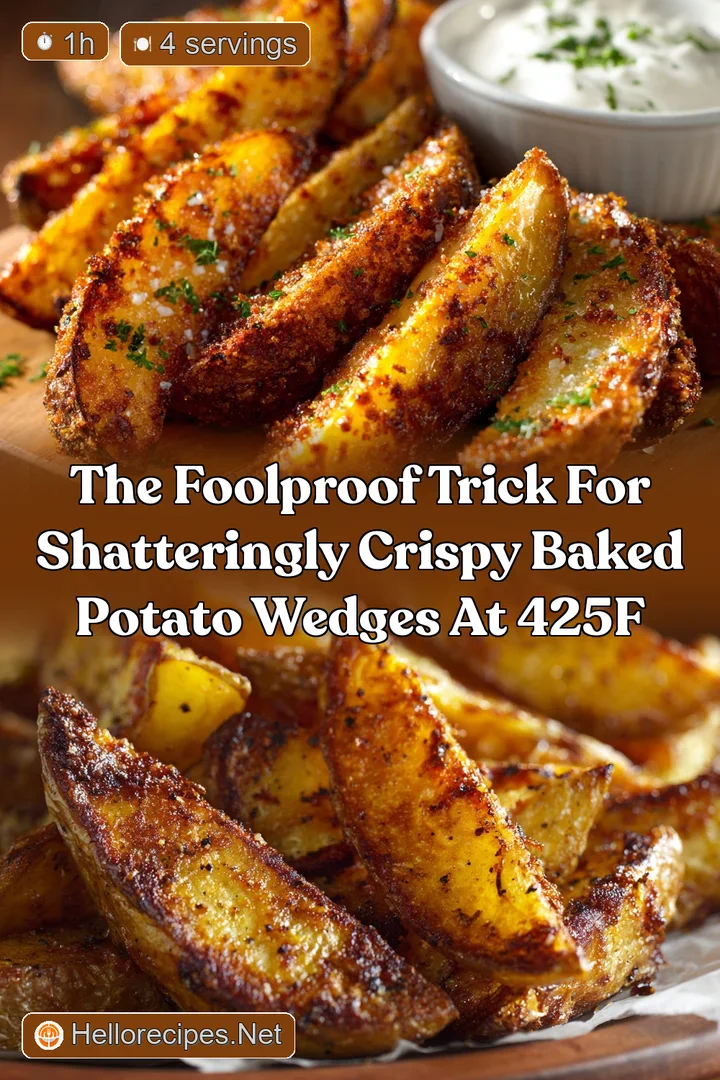 The Foolproof Trick for Shatteringly Crispy Baked Potato Wedges at 425F