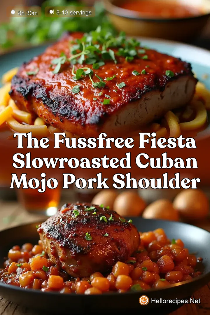 The FussFree Fiesta SlowRoasted Cuban Mojo Pork Shoulder
