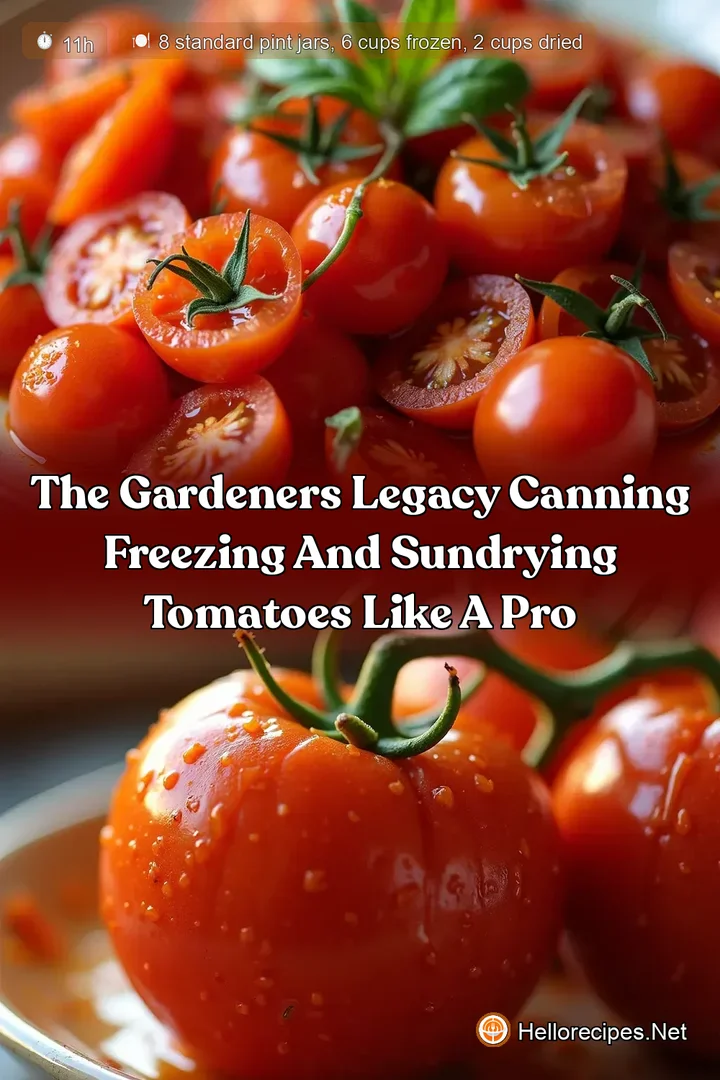 The Gardeners Legacy Canning Freezing and Sundrying Tomatoes Like a Pro