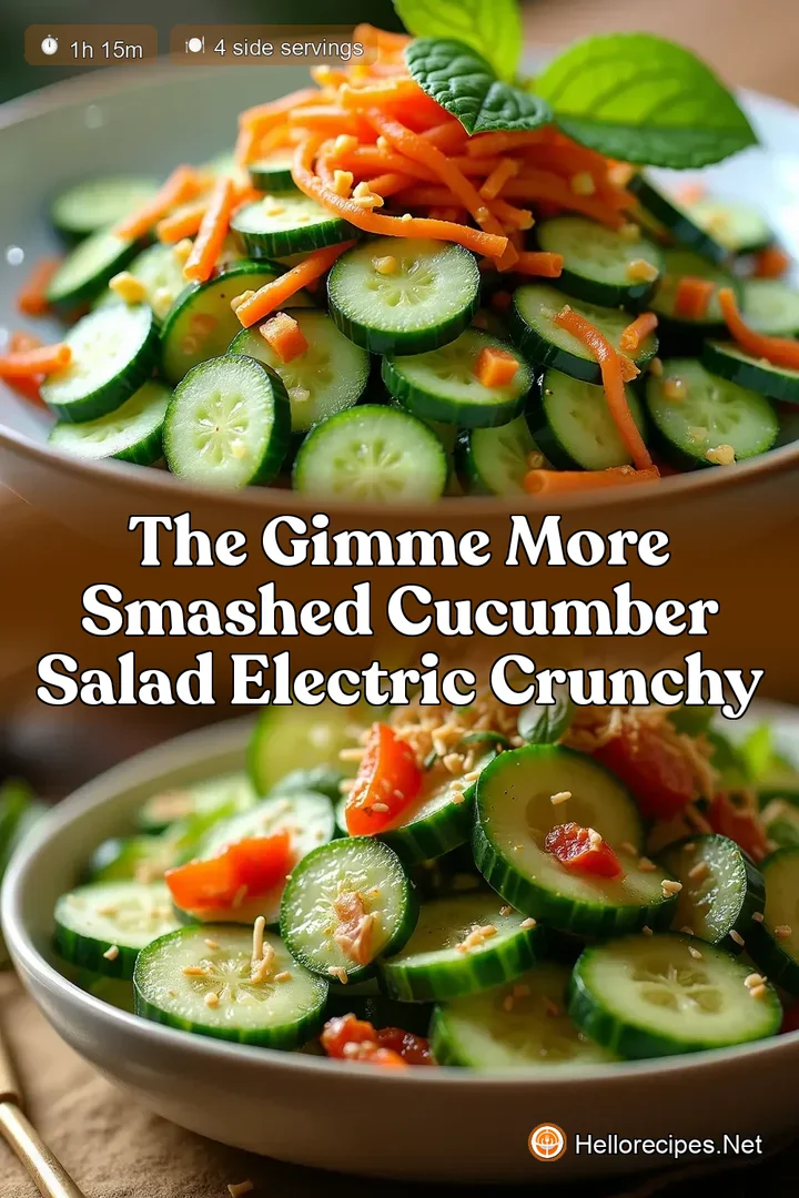 The Gimme More Smashed Cucumber Salad Electric Crunchy