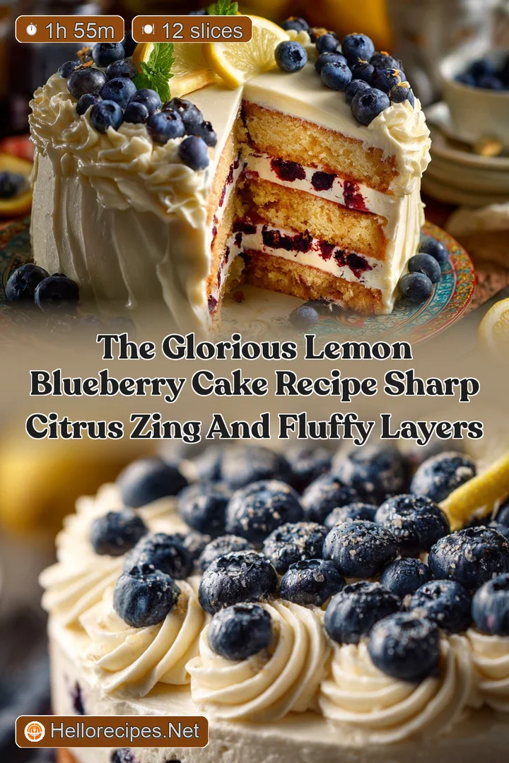 The Glorious Lemon Blueberry Cake Recipe Sharp Citrus Zing and Fluffy Layers
