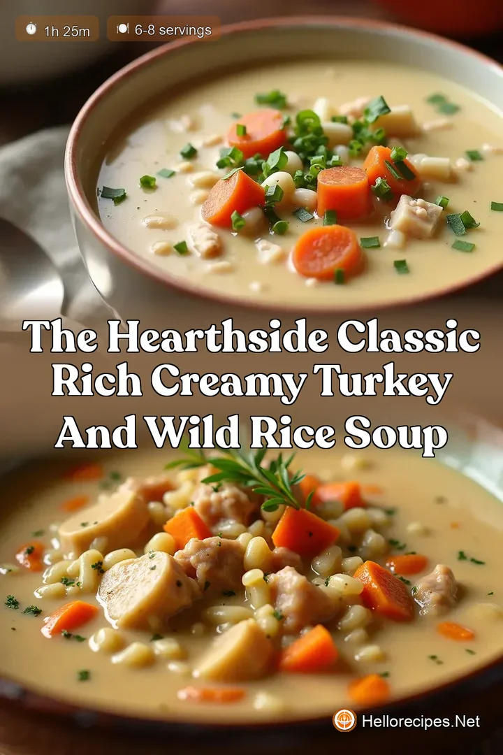 The Hearthside Classic Rich Creamy Turkey and Wild Rice Soup